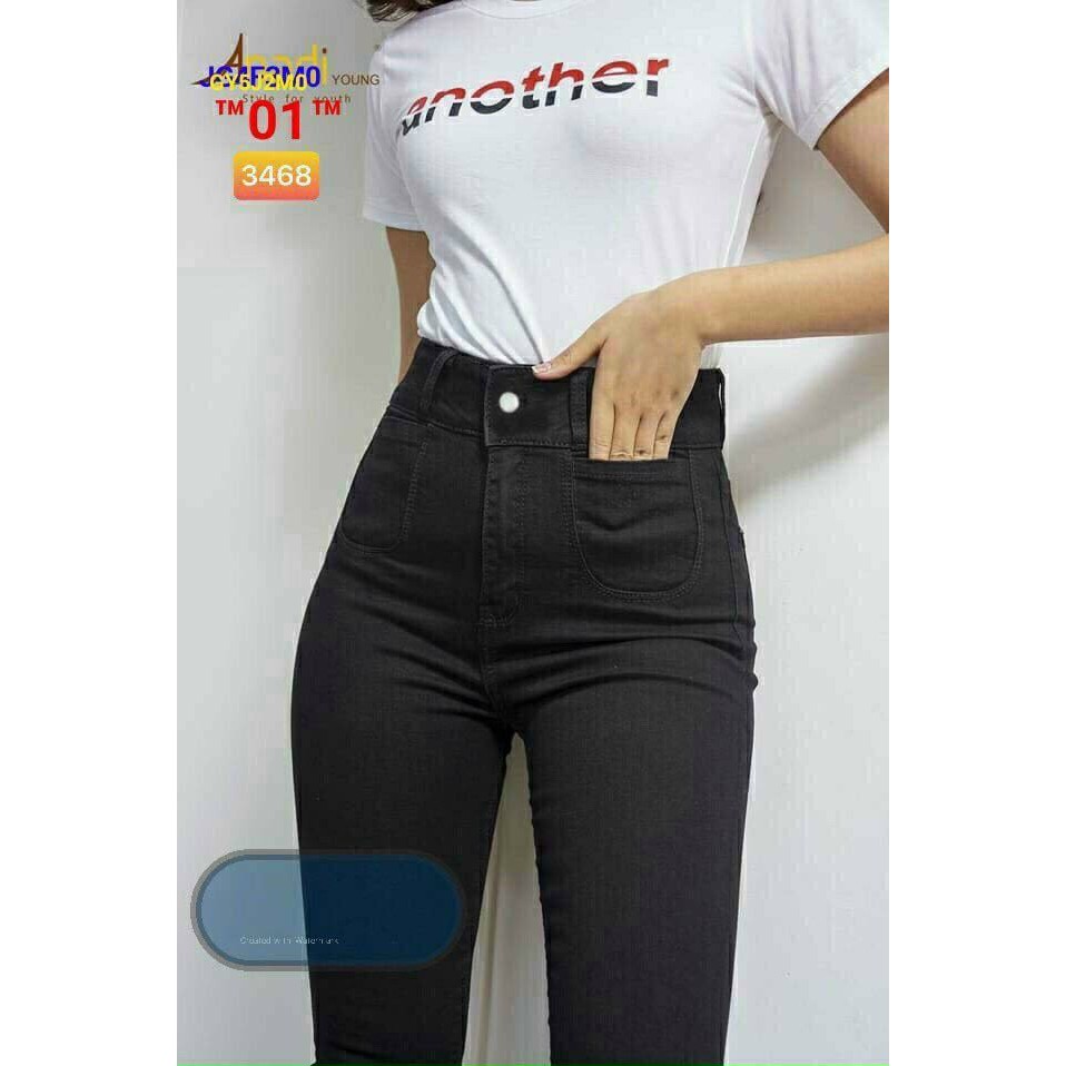 QUẦN JEAN NỮ LƯNG CAO CHẤT CO DÃN SKINNY TÔN DÁNG MÃ 4092