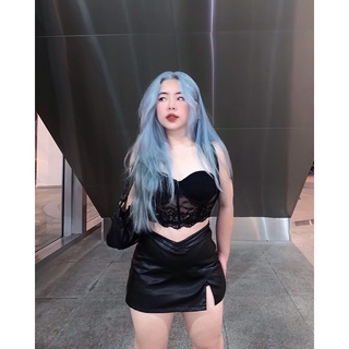 Áo corset ren phối nơ lụa satin mặc 2 kiểu m169