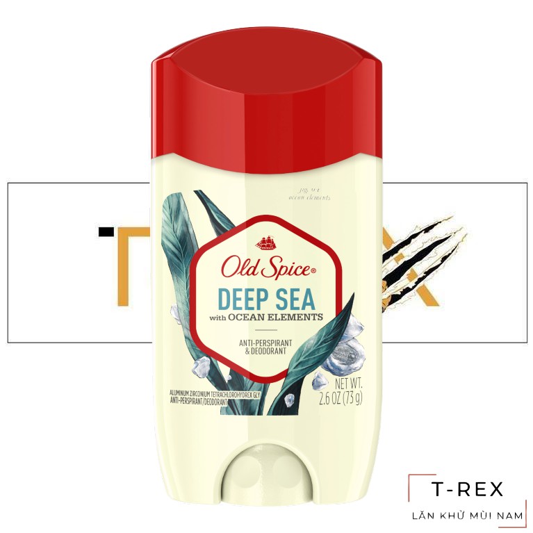 [HOT] Lăn Khử Mùi Old Spice Inspired By Nature Collection Deep Sea With Ocean Elements 73Gr (Sáp Trắng)