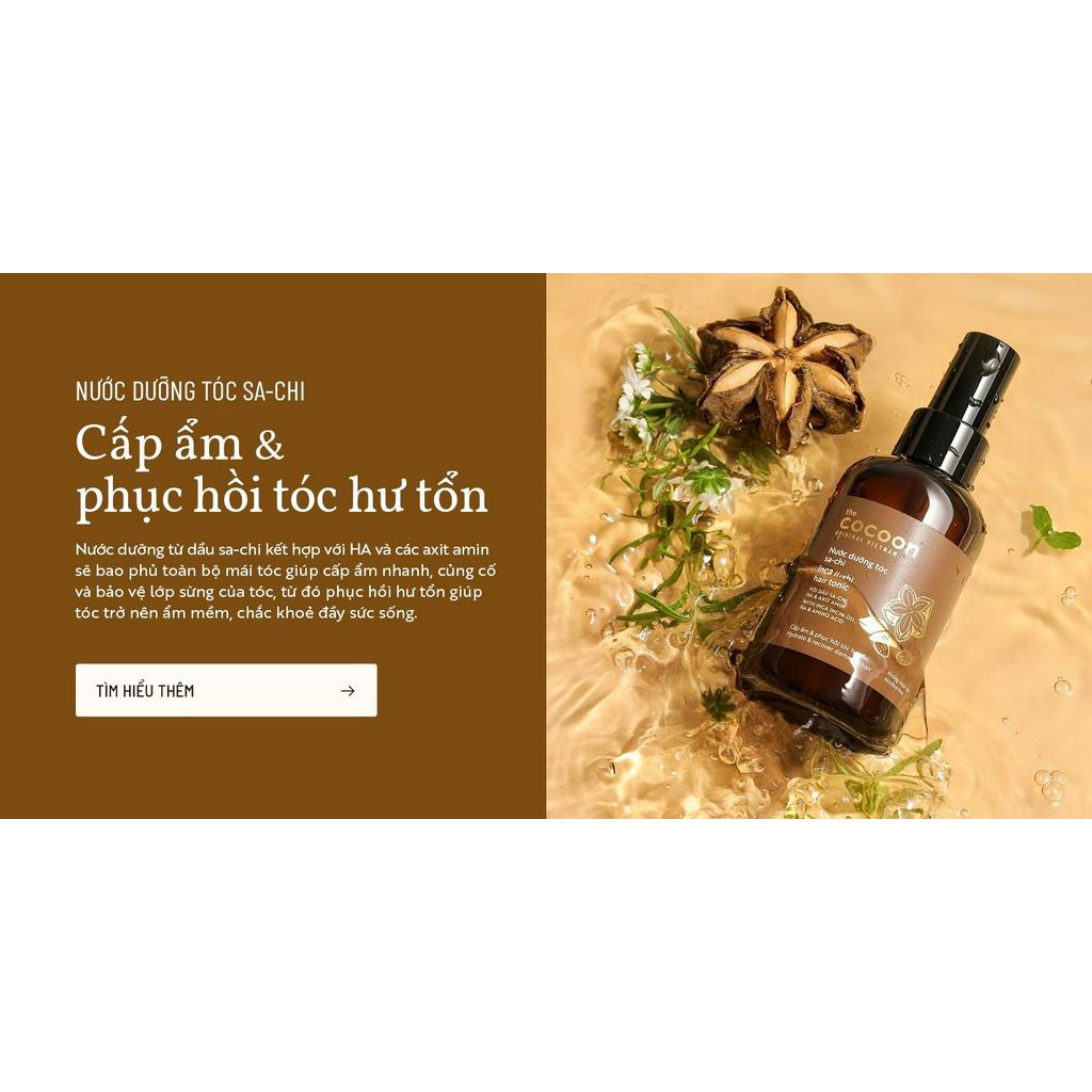 Nước dưỡng tóc COCOON sa-chi 140ml