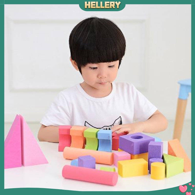 Bộ 25 Khối Xốp EVA Dày 3.5cm Đồ Chơi Xếp Chồng Lên Nhau