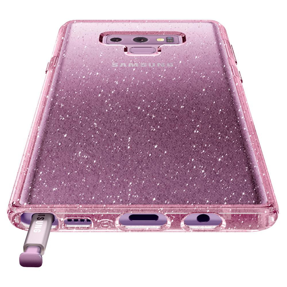 Ốp lưng Spigen Liquid Crystal Glitter trong suốt đính kim tuyến cho Galaxy Note 9 / Galaxy S9 Plus