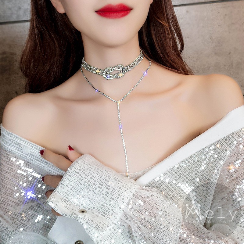 VÒNG CỔ CHOKER ĐÍNH ĐÁ CAO CẤP - MELY 681