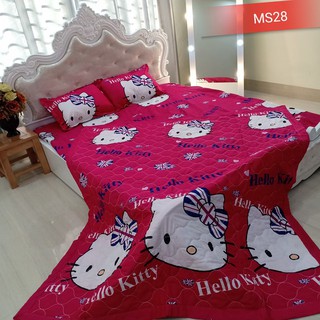 Drap giường kitty cờ kute dễ thương [ẢNH THẬT]