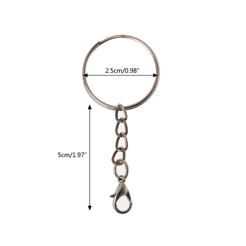 Set 20 Móc Khóa Tôm Hùm Bằng Kim Loại Làm Trang Sức Tiện Dụng