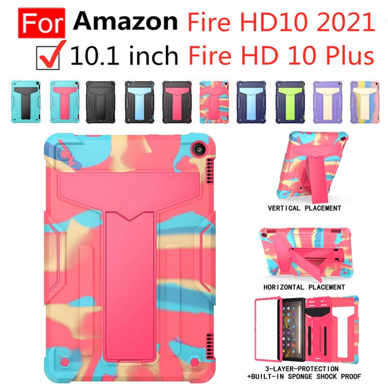 Ốp Máy Tính Bảng Chống Sốc Có Chân Đế Cho Amazon Fire HD10 2021 HD 10 Plus 2021
