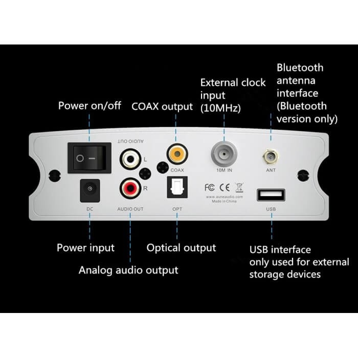 Đầu phát âm thanh kỹ thuật số Aune X5s 8th Aniversary | chip đầu bảng ESS ES9038Q2M | Giải mã PCM lên tới 32bit/768kHz