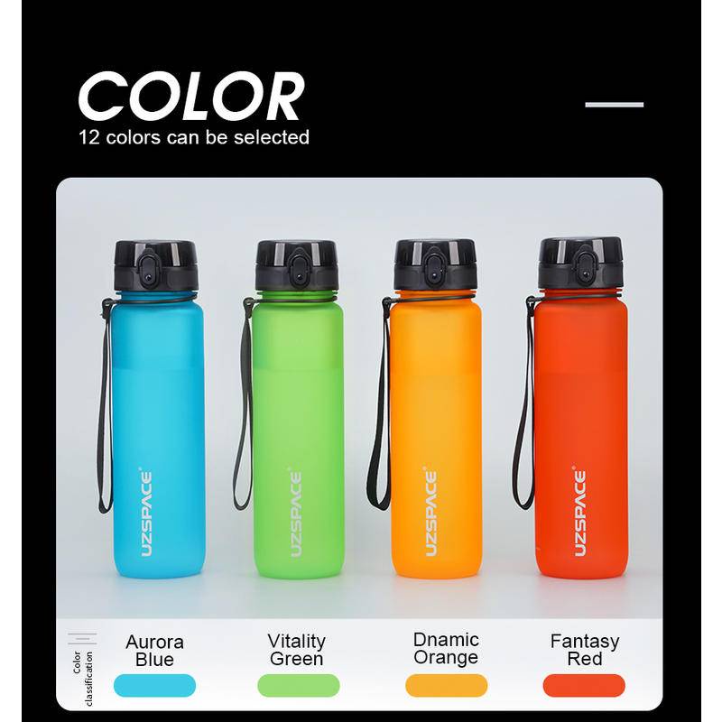 Uzspace Bình Lắc Bằng Nhựa Không BPA Chống Rò Rỉ 350/500/650/800/1000ml