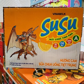 THÙNG SỮA CHUA UỐNG SUSU IQ 48 CHAI x 80ML