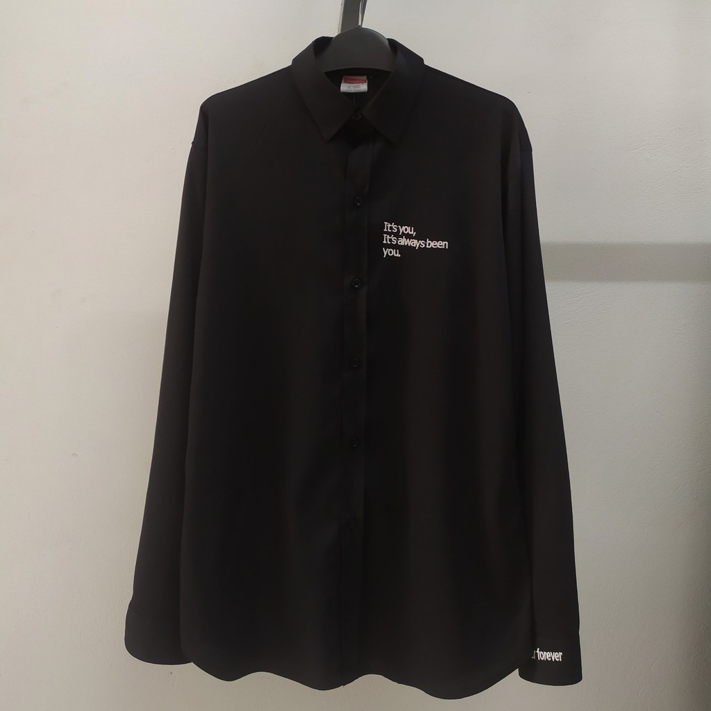 Áo sơ mi nam hàn quốc thêu It's you - Áo Flannel Nam | BigBuy360 - bigbuy360.vn