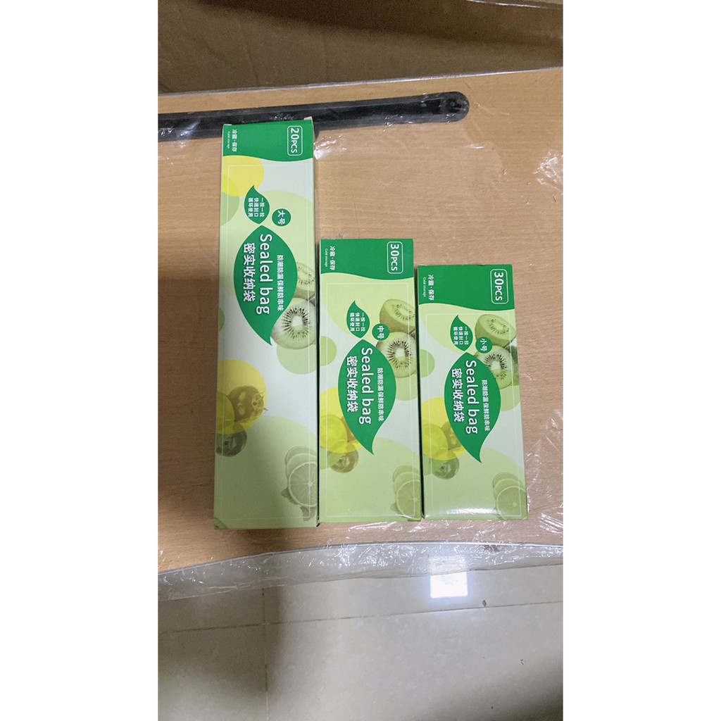 Bộ 3 Size Túi Zip Đựng Thực Phẩm, Bảo Quản Thức Ăn Có Ô Ghi Tên Sản Phẩm Ngày Tháng Cios Thể Sử Dụng Nhiều Lần