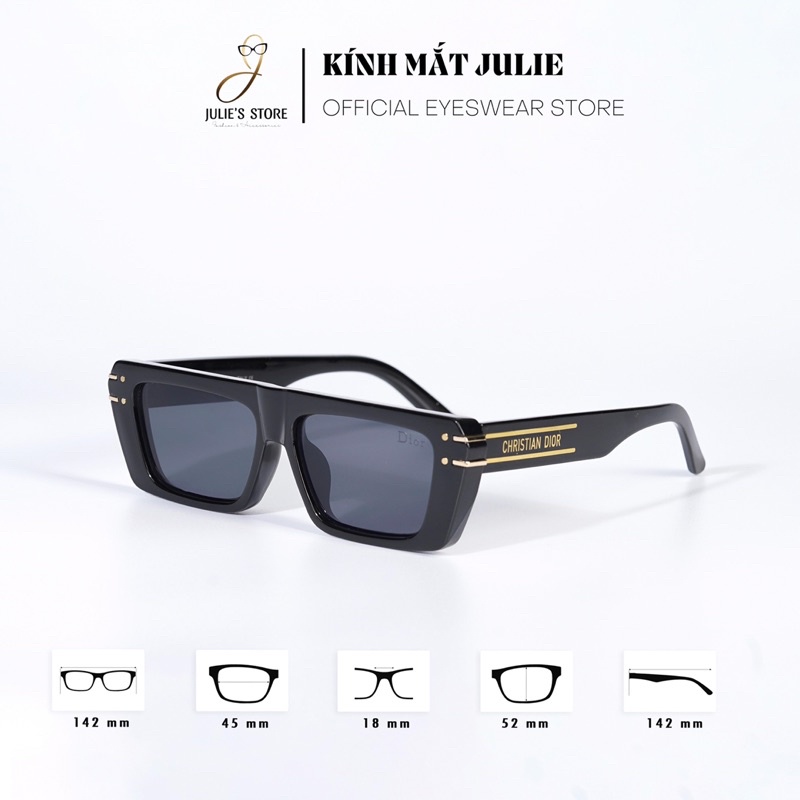 Kính râm nữ mắt vuông sang chảnh hiệu Cristian DIOR cao cấp-Kr010