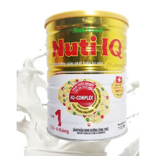 [Date 10/2021] Sữa bột NuTi IQ Step 1 - Lon 900g