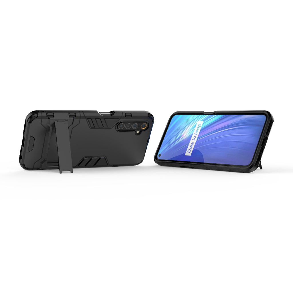 Ốp lưng Oppo Realme 6 chống sốc Iron Man giá đỡ xem phim cao cấp siêu bền