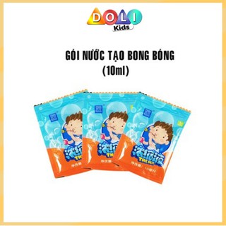 Nước Pha Bong Bóng Xà Phòng, Gói Xà Phòng Dành Cho Đồ Chơi Thổi Bóng Của Bé 1 Gói 10 Ml Doli Store