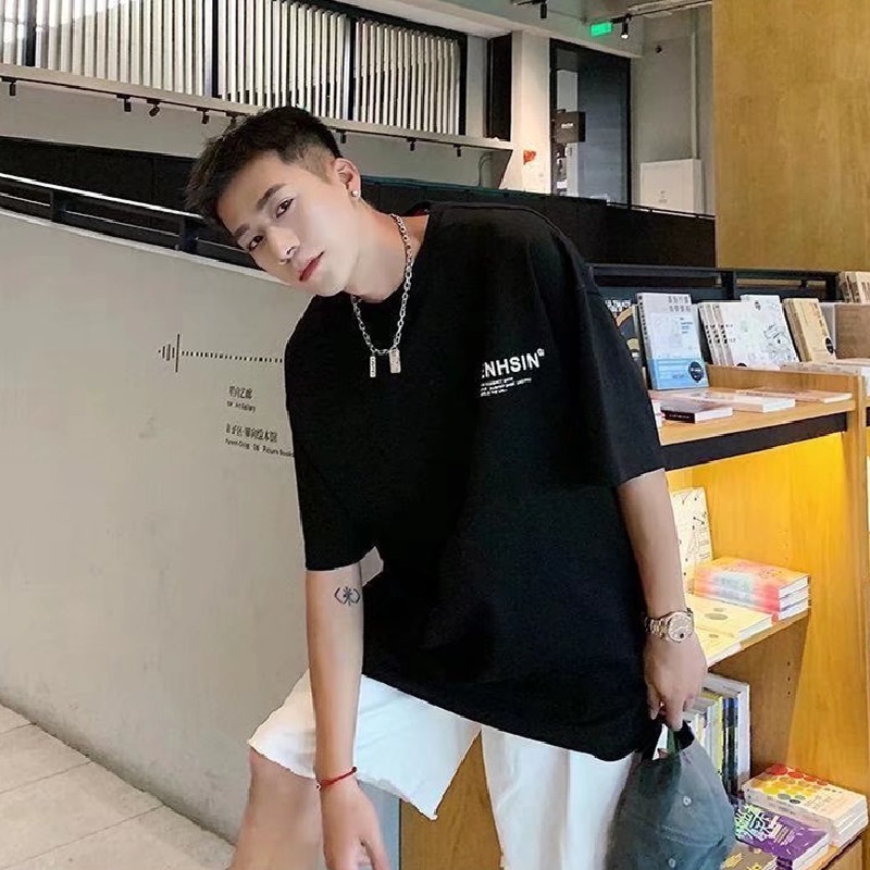 Áo Thun Tay Ngắn Cổ Tròn In Chữ Thời Trang Dành Cho Nam