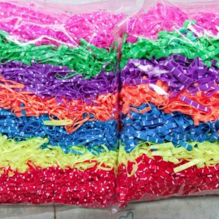 Sỉ 1kg thun cột tóc (màu/nhũ/trong/đen/sọc)