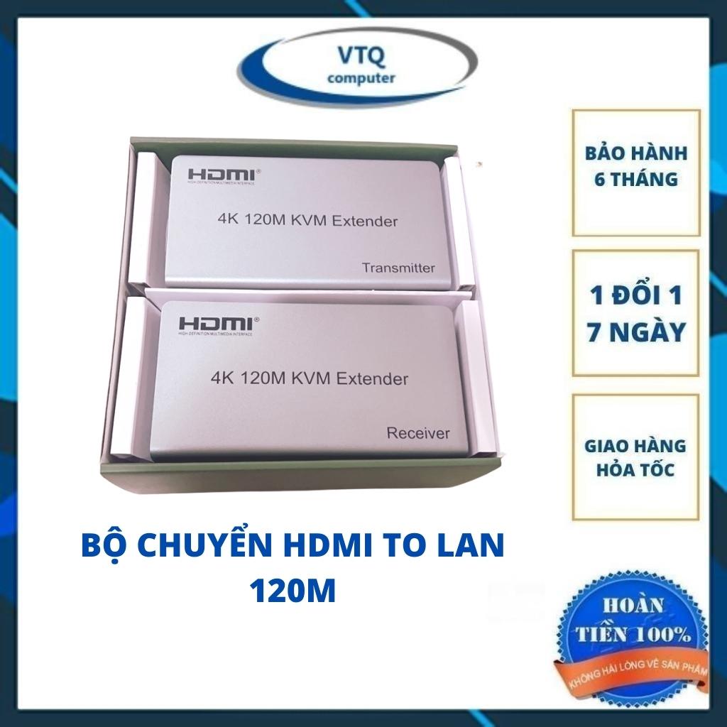 Bộ kéo dài HDMI qua Lan 120m, 200m có cổng USB hỗ trợ 4k, HDMI to LAN 120m 4K