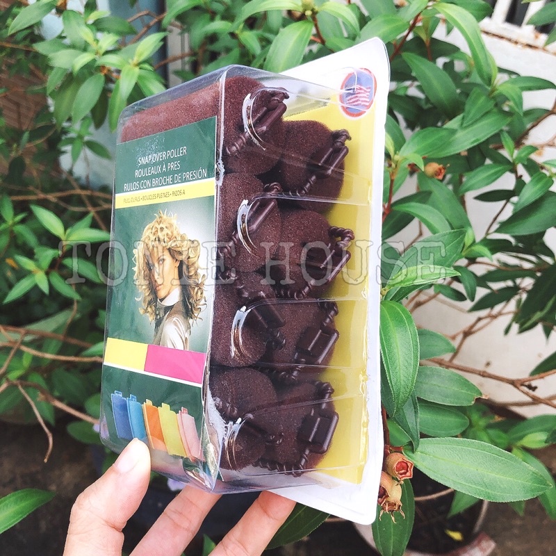 Combo 8 lô cuốn tóc mút xốp gọng xoắn chống gãy loại tốt