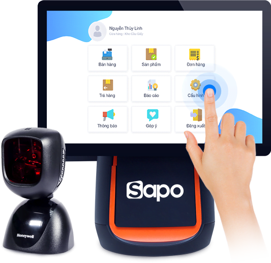 Máy bán hàng để bàn Sapo S2 mini