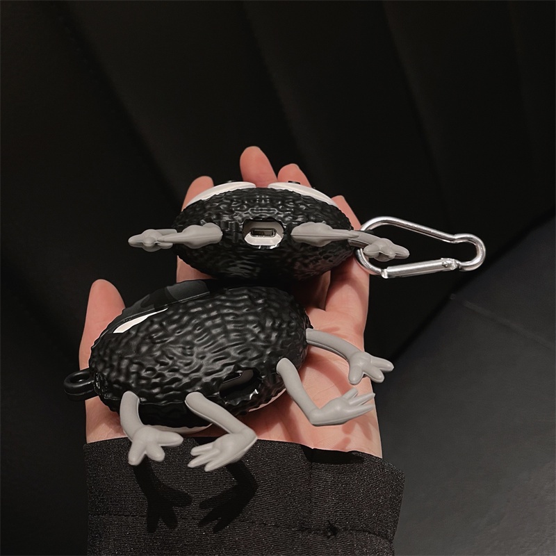 Vỏ bảo vệ hộp sạc tai nghe Bluetooth AirPods 1/2 AirPods Pro bằng silicon hình Briquettes độc đáo thời trang