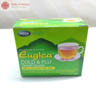 Trà Thảo Dược Eugica - Eugica Cold & Flu Herbal Infusion - Hộp 10 gói