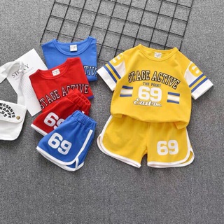 Bộ thể thao cotton 4 chiều cho bé trai 8-20kg