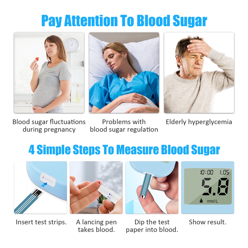 Bộ 50 Que Thử Máu Salorie + 50 Kim Đo Lượng Máu