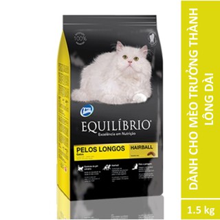 Thức ăn dành cho mèo trưởng thành lông dài Equilibrio Adult Cats Longhair 1,5kg/gói