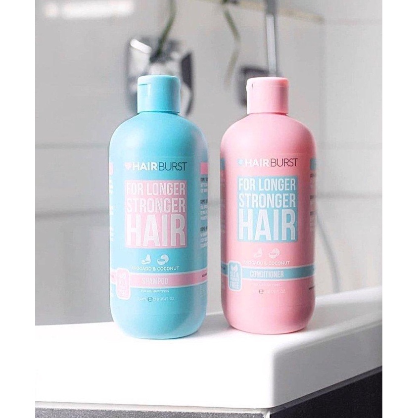 Set Hairburst Gội Xả For Longer Stronger Hair Kích Thích Mọc Tóc (Dầu Gội 350ml + Dầu Xả 350ml)