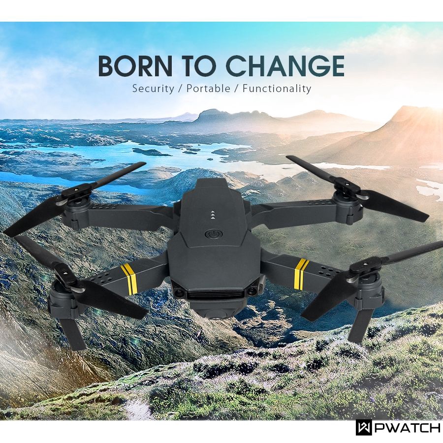 Bộ Drone Điều Khiển Từ Xa Pwatch E58 Wifi Fpv Góc Rộng Hd 4k Kèm Phụ Kiện