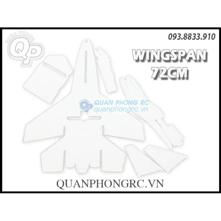 Kit Su 27 sải 72cm depron cứng KT (Tặng Decal)