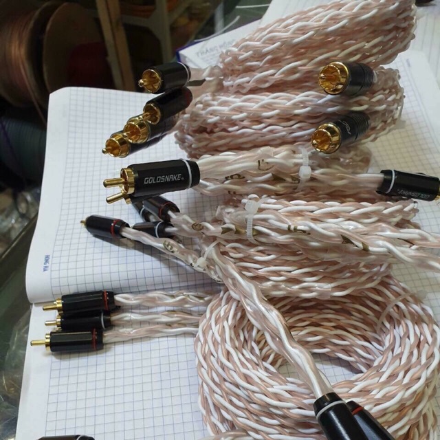 Dây tín hiệu Av, hoa sen, RCA hàng chất lượng.