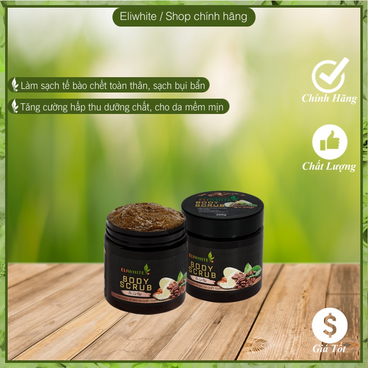 Gel ELIWHITE Làm Sạch Tế Bào Da Chết Toàn Thân (200g)