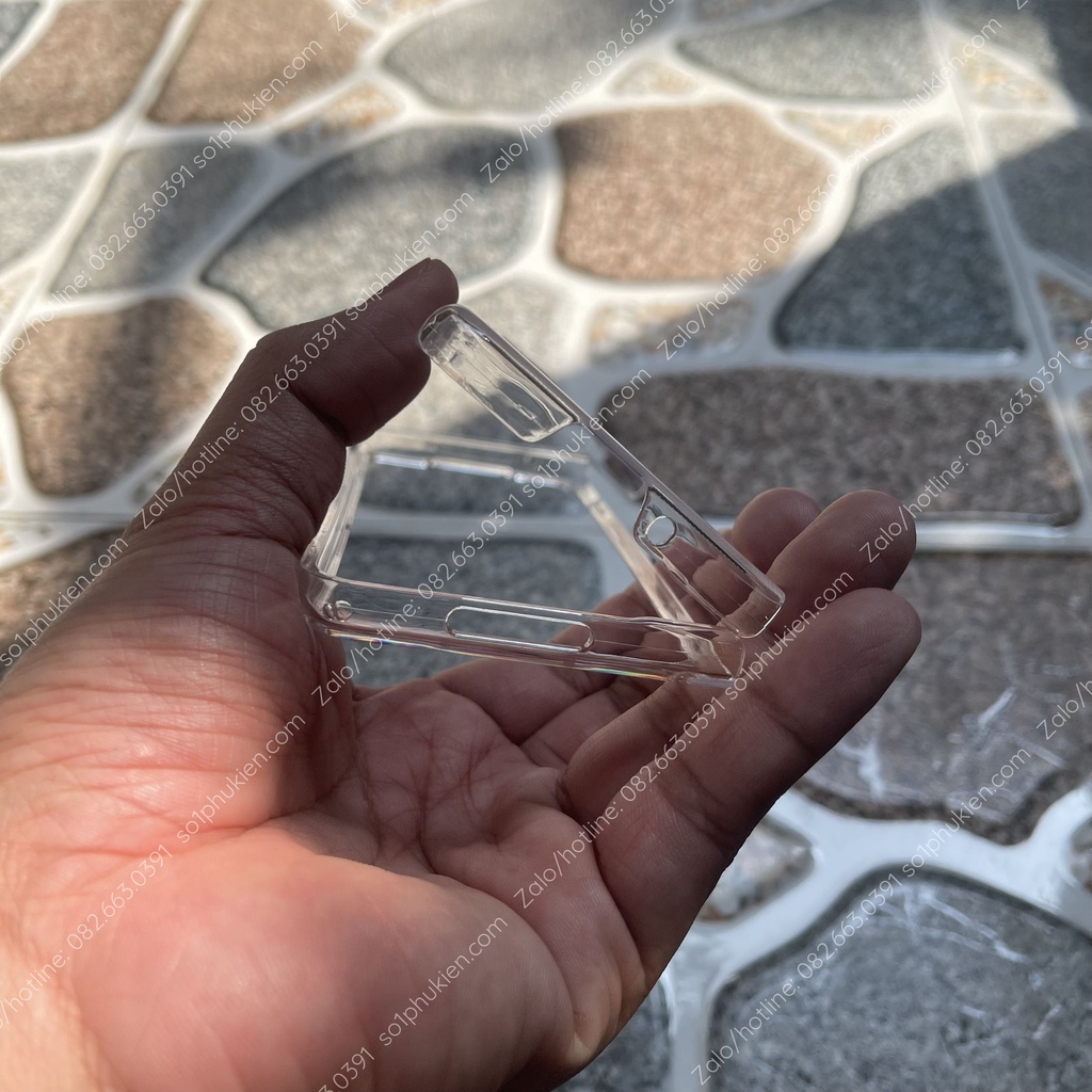 Ốp lưng Samsung Galaxy Z Fold 3 ( Fold3 ) 5G pc cứng trong suốt, có viền gồ bảo vệ cam bền đẹp