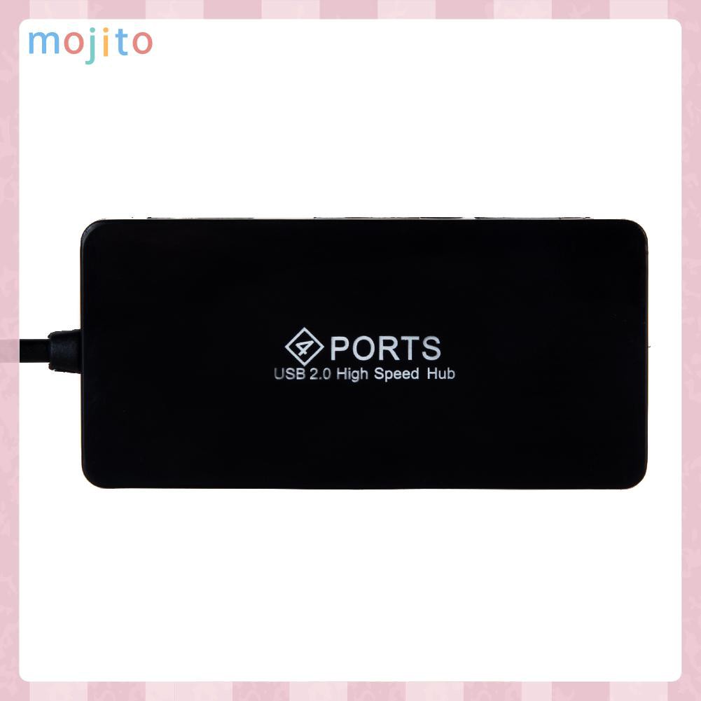 MOJITO 4 Ports High Speed USB 2.0 Hub Multi Splitter Expansion for PC Laptop
