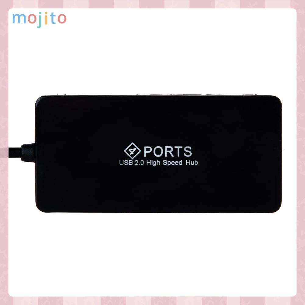 MOJITO 4 Ports High Speed USB 2.0 Hub Multi Splitter Expansion for PC Laptop