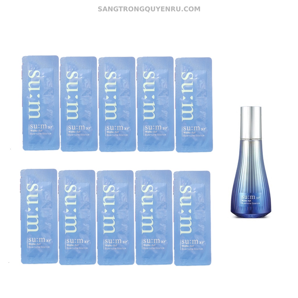 Gói Tinh Chất Cấp Nước Giảm Mụn Su:m37 Water full Bluemune Essence 1ml - Tăng Sức Khỏe Làn Da