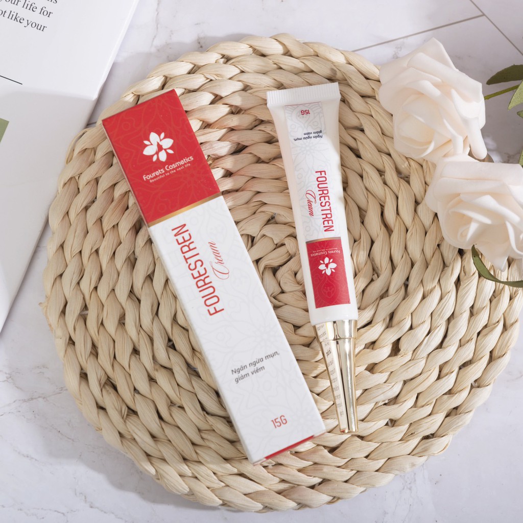 Kem Mụn Fourestren 15g  ⚡ CHÍNH HÃNG ⚡ Kem Bôi Ngăn Ngừa Mụn, Kìm Hãm Tuyến Bã, Giảm Xưng Tấy, Se Cồi Mụn | BigBuy360 - bigbuy360.vn