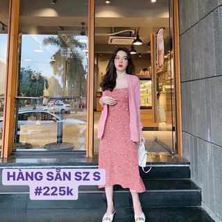 Set váy nhung sz s