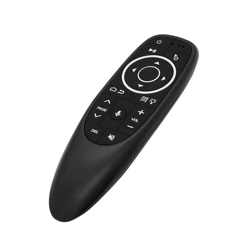 Chuột Không Dây 2 4GHz Điều Khiển Bằng Giọng Nói Con Quay Hồi Chuyển 6 Trục Cho Android TV