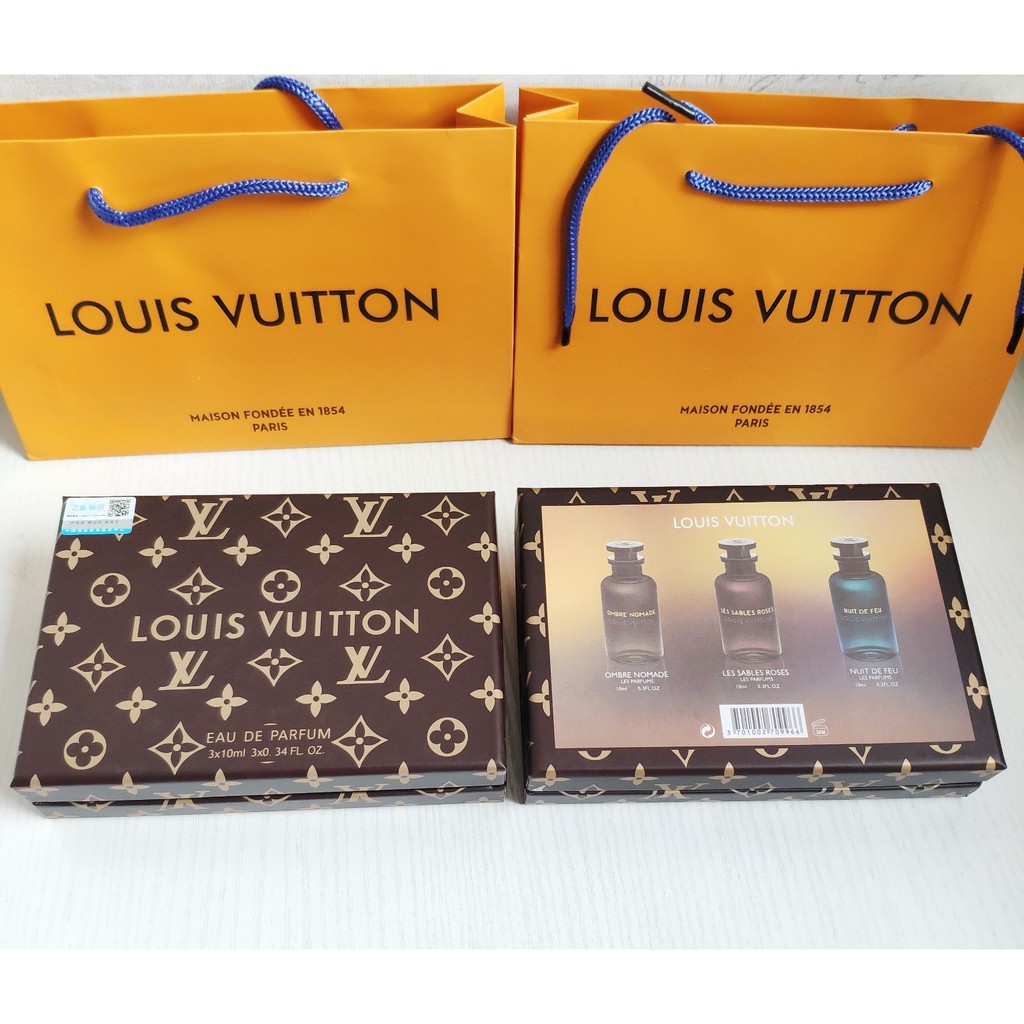 [Babe I'm Real] Bộ Nước hoa LouisVuitton Les Sables Roses 10ml  FW20 ( Full Box, code,... )