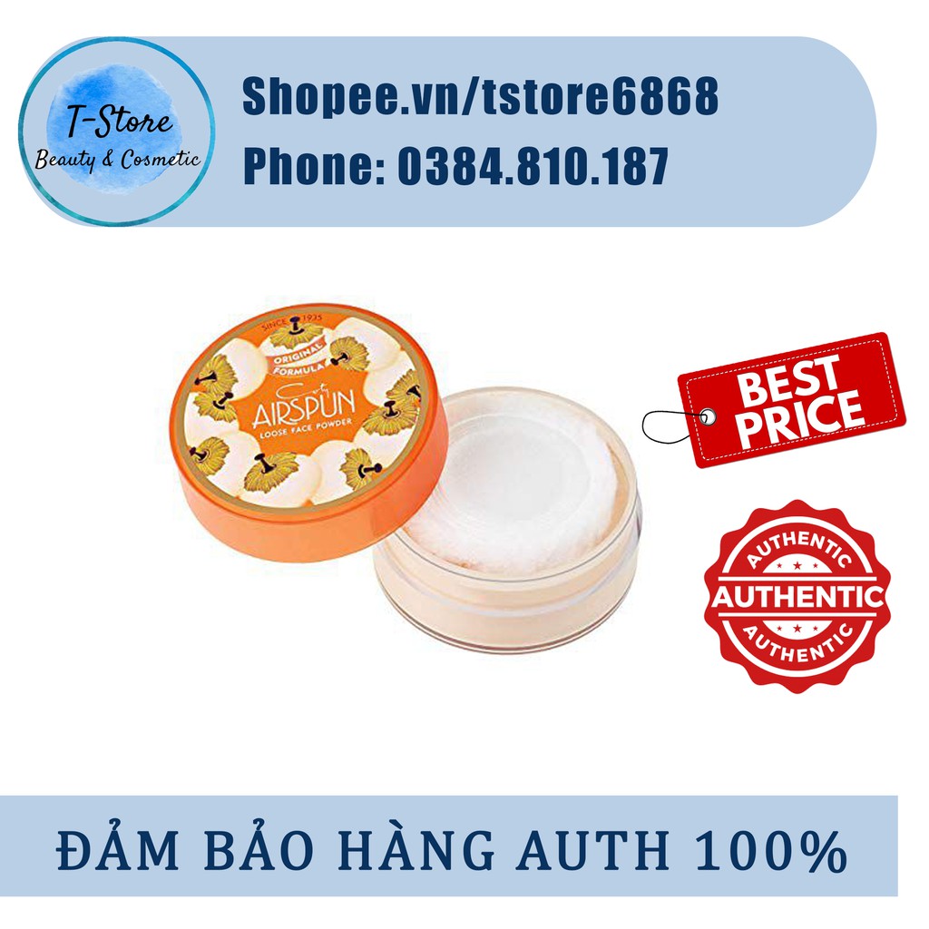 ( CÓ SẴN CHÍNH HÃNG) Phấn phủ bột Coty Airspun Loose Face Powder MÀU Translucent