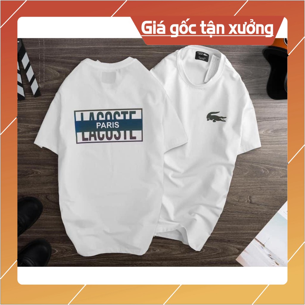 Áo thun decal LACOSTE phông cotton mát, thun nam nữ đẹp, áo unisex [SIÊU RẺ]