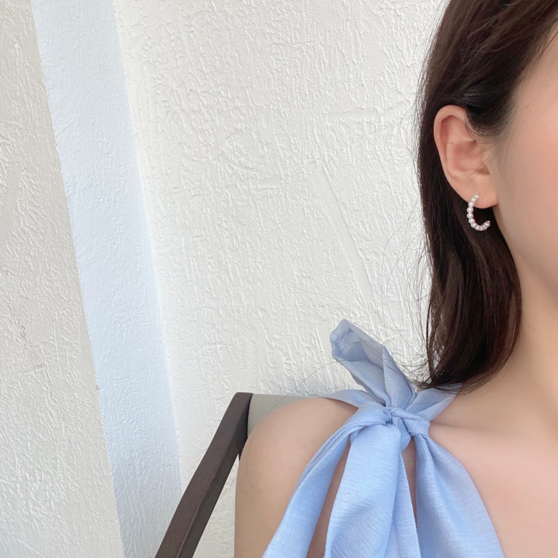 Set 6 bông tai bằng hợp kim phong cách Hàn Quốc thời trang cho nữ