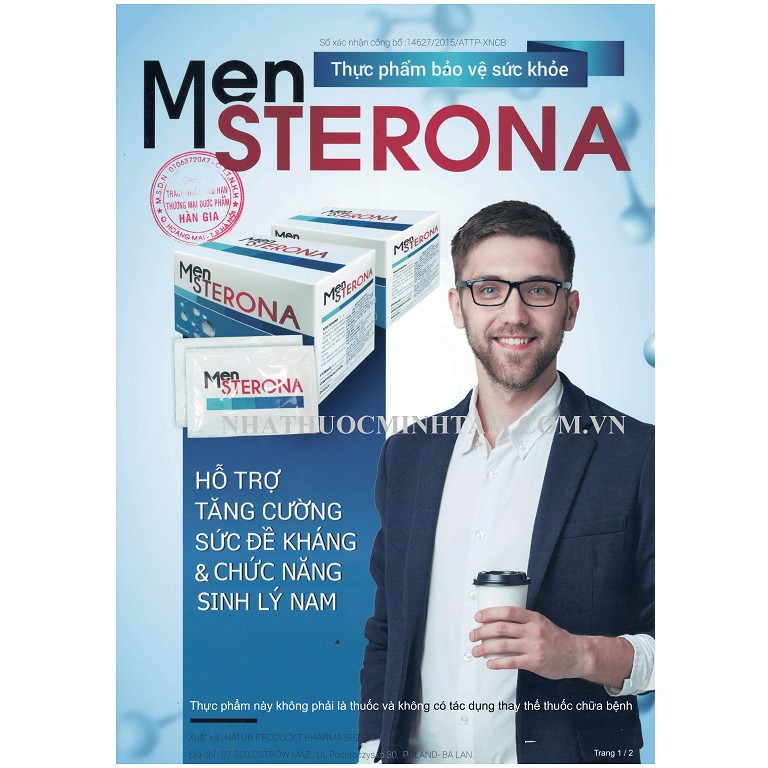 Mensterona [CHÍNH HÃNG] dành cho nam giới - BỔ TlNH TRÙNG, GIẢM DỊ DẠNG