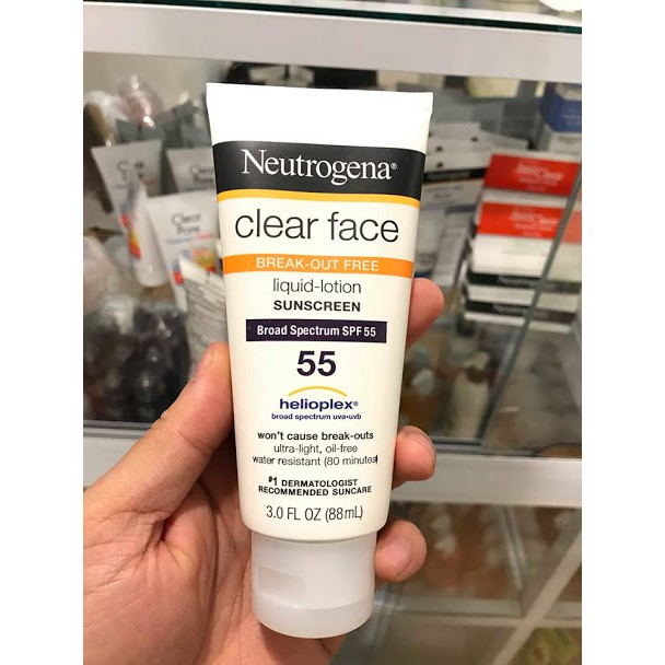 Kem chống nắng Neutrogena clear face spf 55