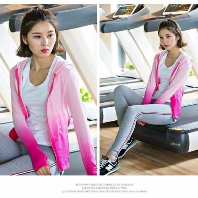 Áo khoác nữ tập Thể Thao, tập Gym, Tập Yoga cao cấp. Size S M L XL [Loang Màu] | BigBuy360 - bigbuy360.vn