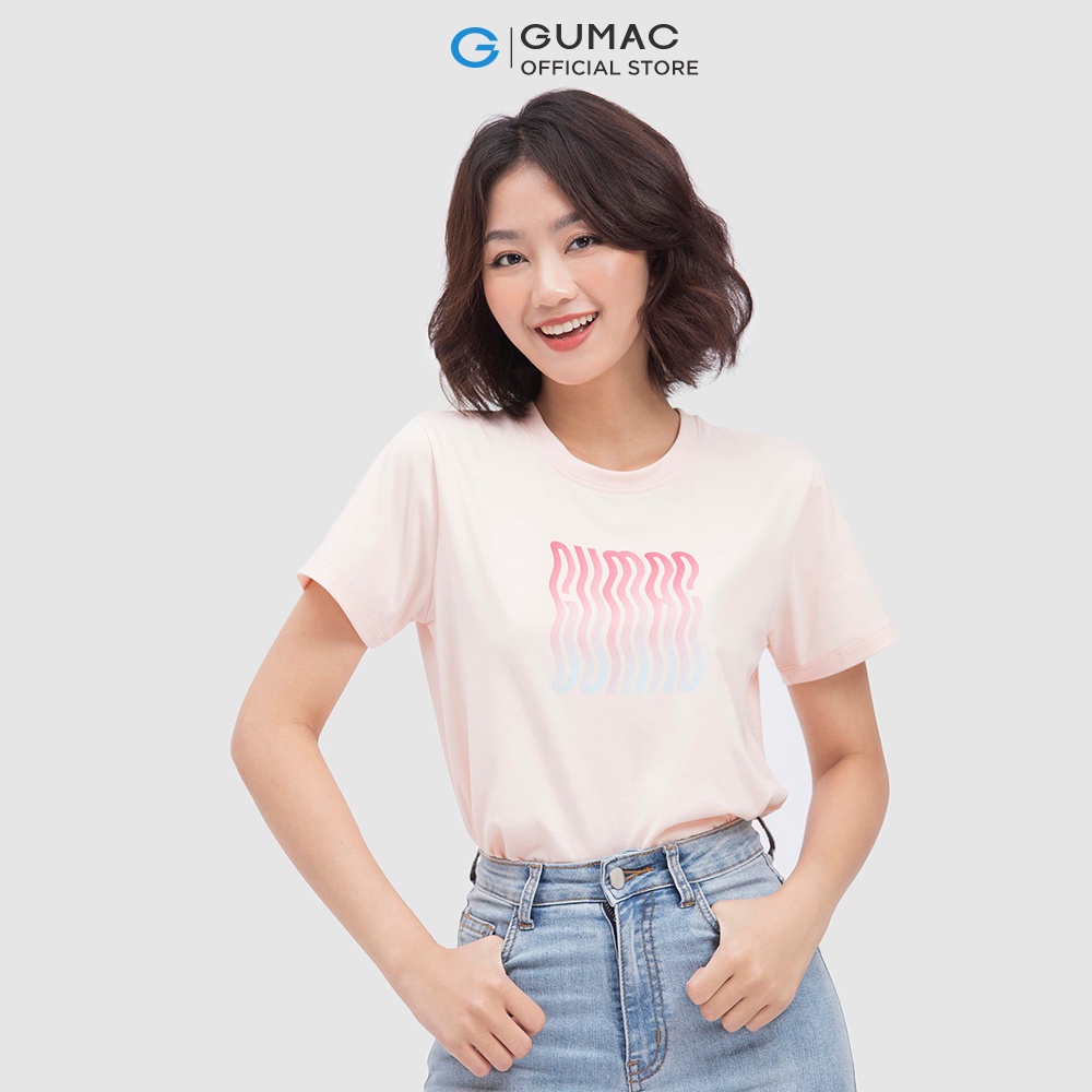 [Mã WABRGUM giảm 10% tối đa 30K đơn 99K] Áo thun nữ in hình thời trang GUMAC ATC04007 | BigBuy360 - bigbuy360.vn