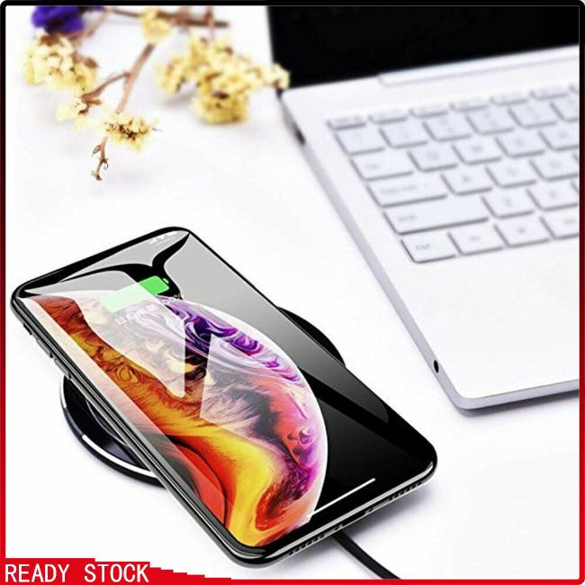 Luxury Qi Fast Wireless Charger for Samsung Galaxy S10 Plus S9 S8 S7 Note 9 8